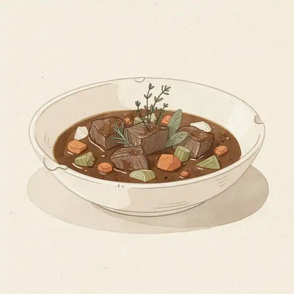 Beef stew illustration