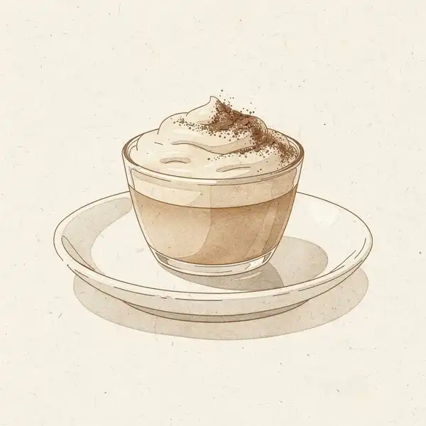 Coffee cream illustration