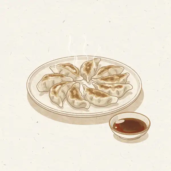 Gyoza illustration