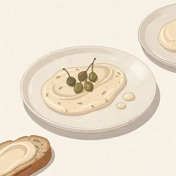 Tonnato sauce illustration