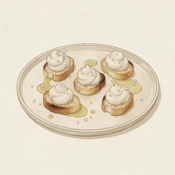 Whipped codfish illustration